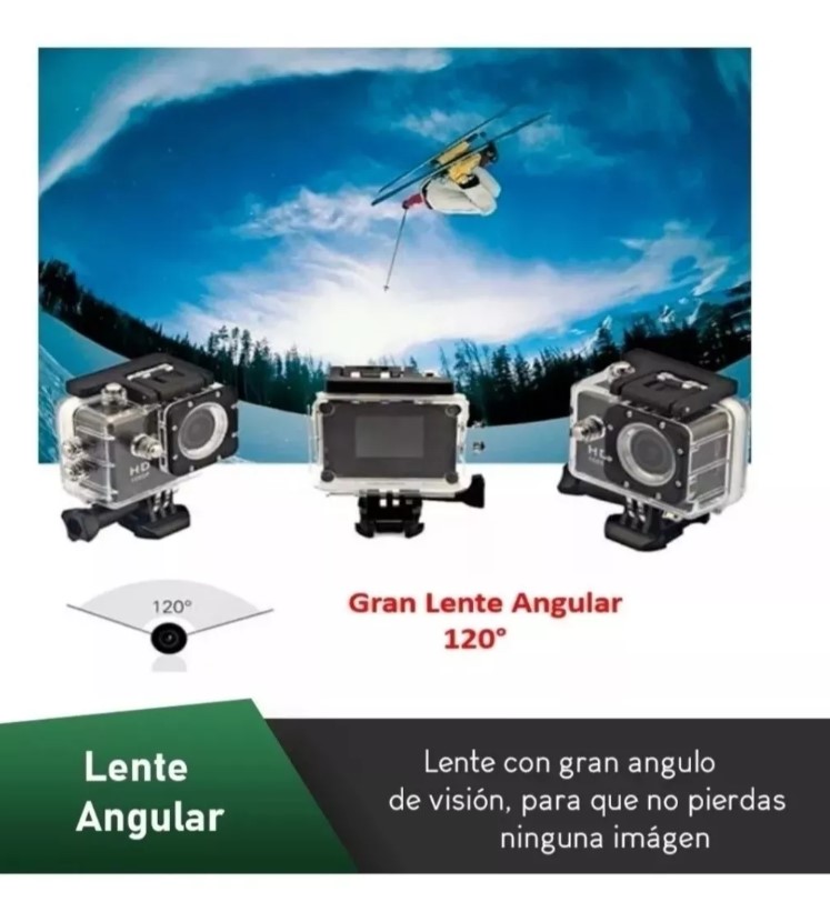 Camara Deportiva sumergible full hd