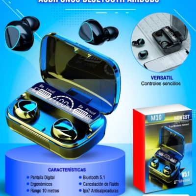Audífonos inalámbricos M10 TWS con Bluet
